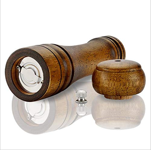 [Australia - AusPower] - BJPPEpuyou Ceramic Core Solid Wood Body with Adjustable Grinder Pepper Mill Multiple Sizes (1pcs 10-inch Retro Colour) 1pcs 10-inch Retro Colour 卖家 SKU 