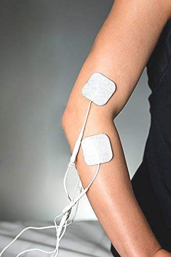 [Australia - AusPower] - TENS Unit Replacement Pads 2x2 40 Pcs Premium Reusable Electrode Pads - Self Adhesive Electro Therapy Patches for Electrical Stimulation - Non Irritating Stim Pads Design 