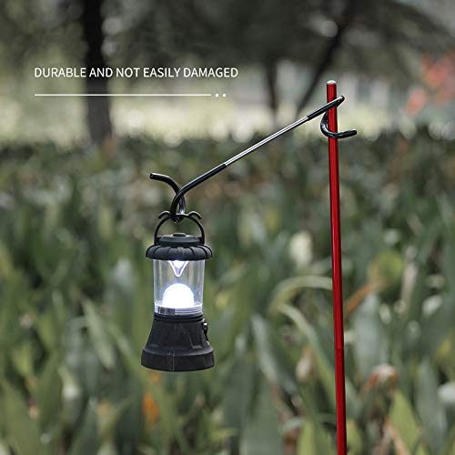 [Australia - AusPower] - Icasa Camping Hook Hanger, 2 Set of Multi-Purpose Camping Light/Lamp Hook, Outdoor Equipment,Strong Hanger for Camping, Travel; Adventure Tool; Sports Accessory; Organizing Gadget 