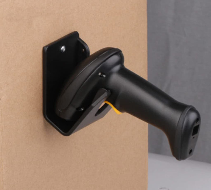 [Australia - AusPower] - Barcode Scanner Holder, Barcode Scanning Bar-Code Reader Holder Rack Bracket Wall Mount Fit for Most Scanner Barcode Scanner Scan Gun Label Reader (A) A 