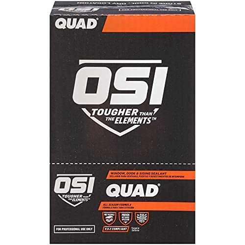 [Australia - AusPower] - OSI QUAD Black 003 Window, Door and Siding Sealant 10-Fluid Ounce Cartridge (1637190) 