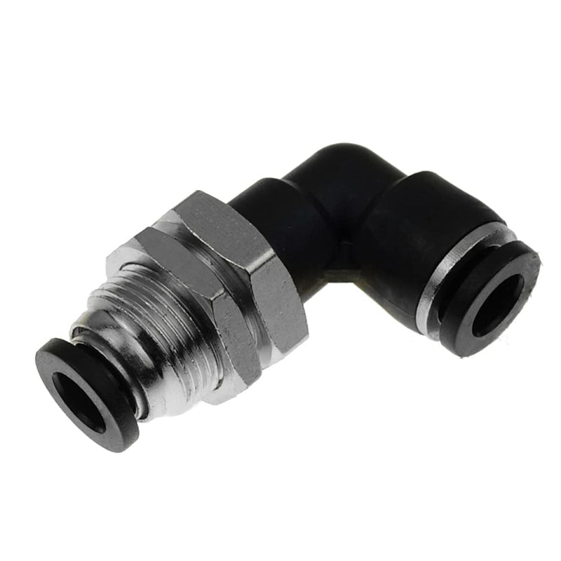 [Australia - AusPower] - Jienk 2Packs Bulkhead Elbow 1/2" x 1/2" Tube OD Push to Connect Tube Fitting, PLM-1/2 Bulkhead 90 Degree Elbow Pneumatic Quick Connect Air Fitting 1/2" OD 