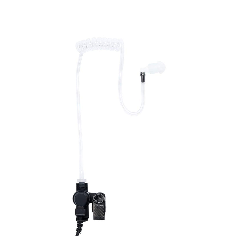 [Australia - AusPower] - KS K-STORM PD782 Acoustic Tube Earpiece Headset Compatible with Hytera PT580 PD702 PD780 Radio, PU Material, Black 