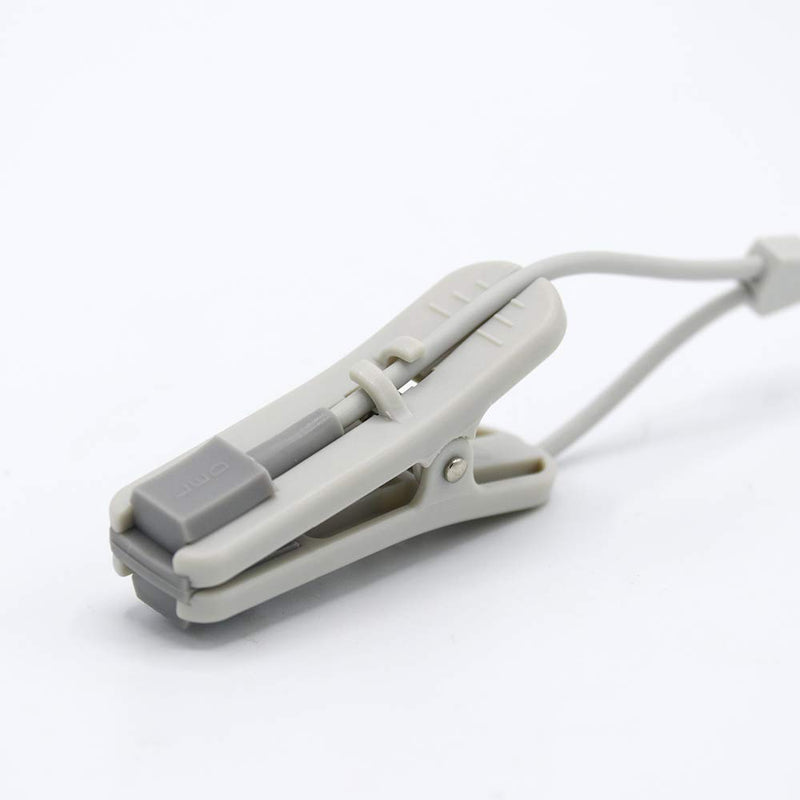[Australia - AusPower] - Compatible Nellcor 9 Pins Veterinary Reusable Spo2 Sensor Probe Animal Ear Tongue Clip 3.2 ft Connector Accurate Measurement Fast Responses 