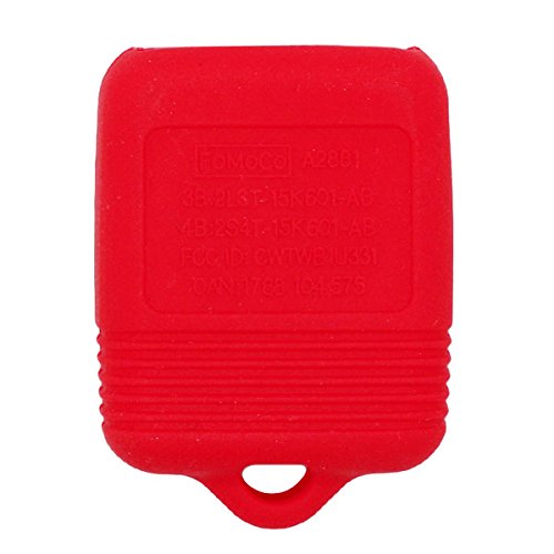 [Australia - AusPower] - SEGADEN Silicone Cover Protector Case Holder Skin Jacket Compatible with FORD LINCOLN MERCURY 4 Button Remote Key Fob CWTWB1U345 CWTWB1U331 GQ43VT11T CV9705 Red 