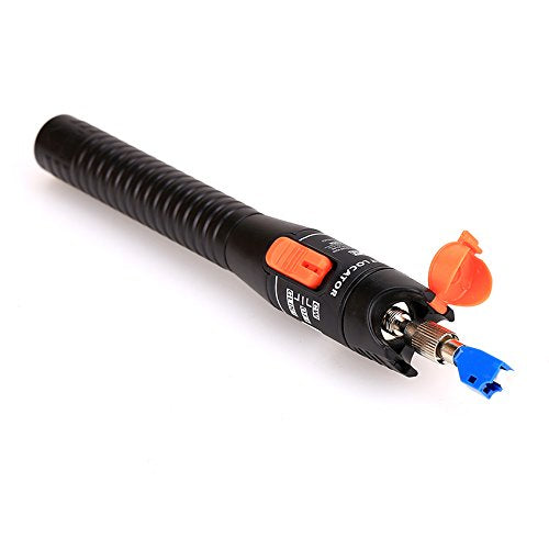 [Australia - AusPower] - 10KM Visual Fault Locator Fiber Tester Detector Meter Universal Connector with FC Male to LC Female Adapter Cable Tester for CATV Telecommunications 