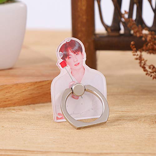 [Australia - AusPower] - 7 Pack BTS Phone Ring Holder Finger Universal 360° Rotation Metal Ring Grip Compatible with All Smartphone 