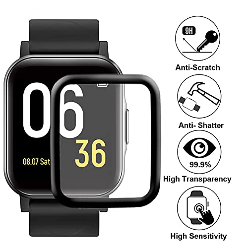 [Australia - AusPower] - smaate 3D Screen Protector Compatible with Soundpeats 1.4inch smart watch, Watch 1, 3-Pack, Full Coverage, Curved Edge frame, Anti-Scratch, Anti-shatter, High Transparency 