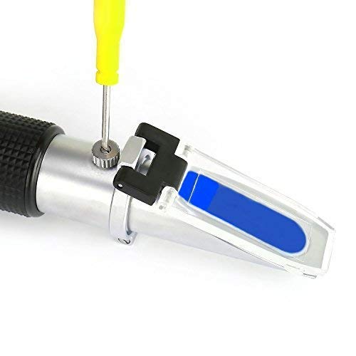 [Australia - AusPower] - TRZ 4-in-1 Antifreeze Refractometer Ethylene Glycol, Propylene Glycol in Antifreeze Freezing Point Temperature and Concentration, AdBlue, DEF and Industrial Battery Fluid 