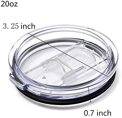 [Australia - AusPower] - 20 oz Tumbler Replacement Lid, Splash Proof & Spill Resistant With Slider Locking Closure, Lid Replacement for Yeti Tumbler, Ozark Trails and More Cooler Cup, Fit Open/Close 3.25 Inch Diameter 1 Pcs 20oz 