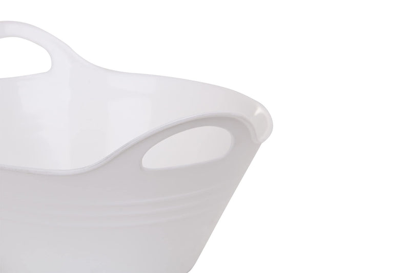[Australia - AusPower] - Mintra Home Plastic Bowl With Handles (Large 2pk, White) Large 2pk 