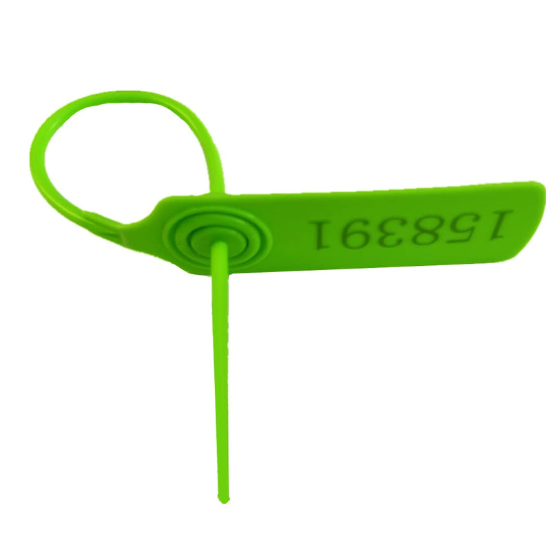 [Australia - AusPower] - Pull-tite Security Seal Tamper Resistant Tags Plastic Padlock Sign Ties Numbered Green 100 Pieces 100pcs 