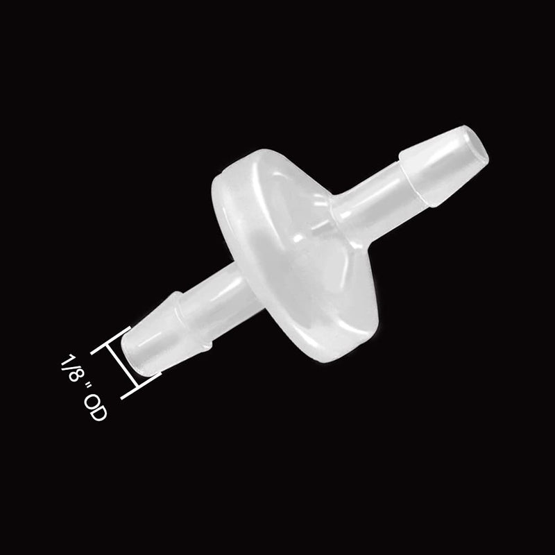 [Australia - AusPower] - ANPTGHT One Way Check Valve 1/8"(3MM) Hose Barb Non Return Ozone Resistance Plastic Valve for Water Fuel Oil Air Gas (Pack of 3) 1/8 Inch 