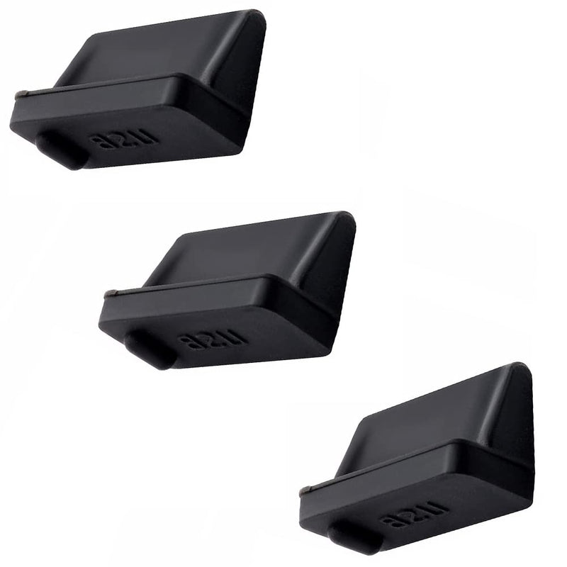 [Australia - AusPower] - Black Soft Silicone USB Port Cover 20PCS Black Soft Silicone USB Port Cover Anti Dust Plugs Stopper Protector Dustproof Cap for Female End 