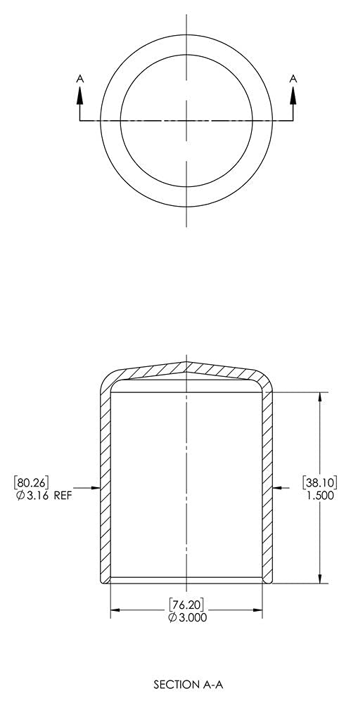 [Australia - AusPower] - SBDs (Pack of 10): 1/2"- 9/16" Round Black Vinyl Flexible End Cap Bolt Screw Rubber Thread Protector Safety Cover | for 0.5 Inch Pipe Post Tubing Rod OD Protective Cover. (10, 1" Inside Height) 