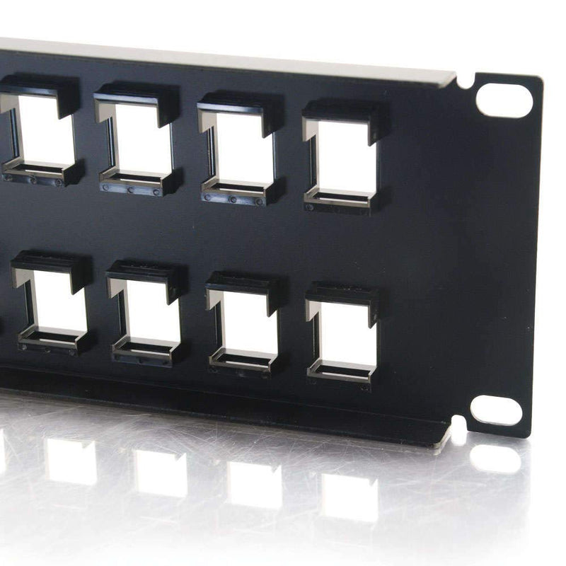 [Australia - AusPower] - C2G/ Cables To Go 03860 32-Port Blank Keystone/Multimedia Patch Panel, Black, Black 32 Port 
