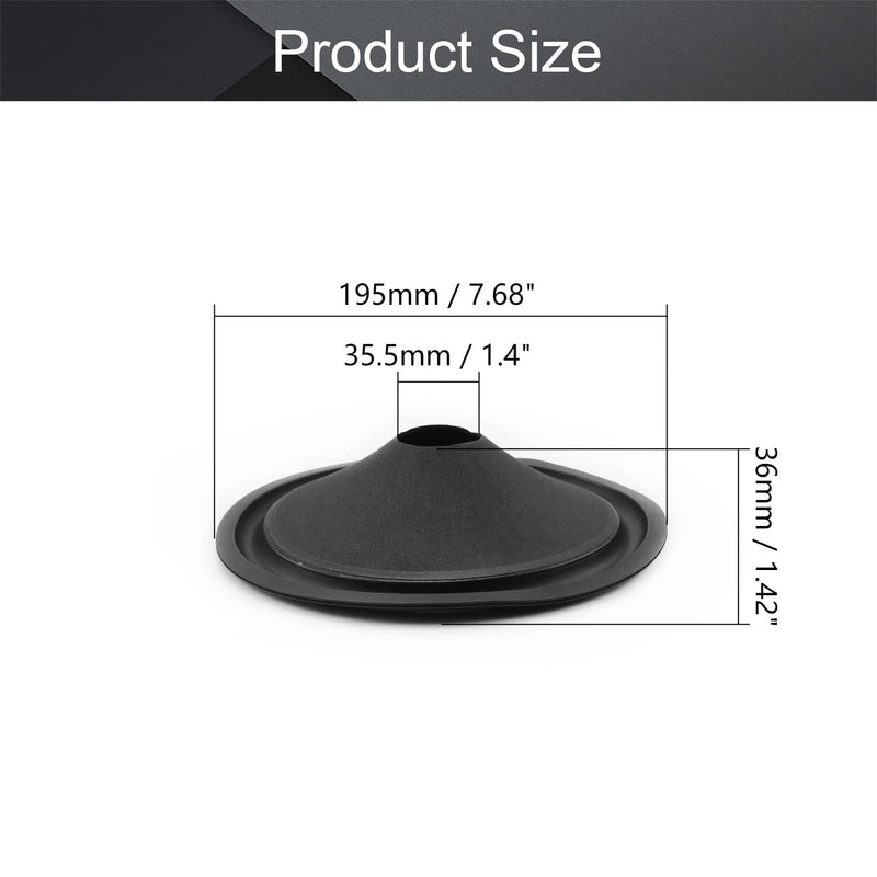 [Australia - AusPower] - Fielect 8 inches Paper Speaker Cone Subwoofer Cones Drum Paper 1.4 inches Inner Diameter with Rubber Surround 2Pcs 8" 35.5mm 2Pcs 