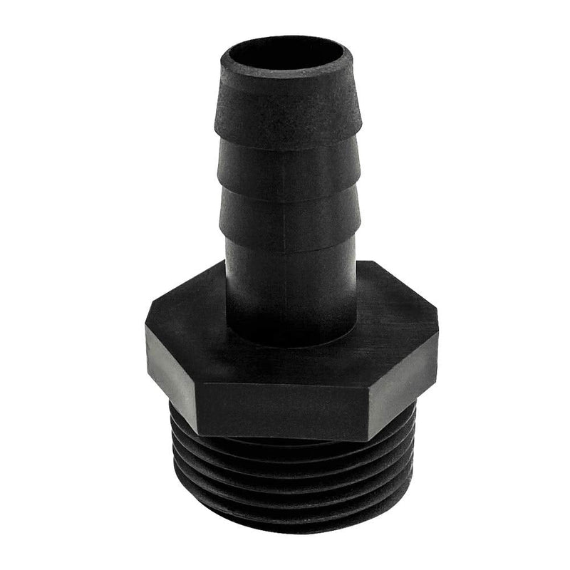 [Australia - AusPower] - 20 pcs 1/2" Barb x 3/4" NPT Male Connector, Plastic Hose Barb Fitting, Adapter, Industrial Hose Barb to Pipe Fittings Connect 