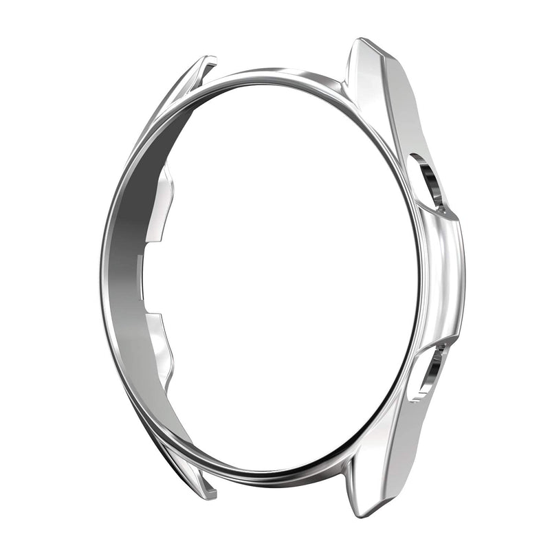 [Australia - AusPower] - 【3 Pack】 Compatible with Samsung Galaxy Watch 3 Case 41mm/45mm Hard PC Bumper Case Frame Protector for Samsung Galaxy Watch 3 Accessories (Clear+Black+Silver, 41mm) Clear+Black+Silver 