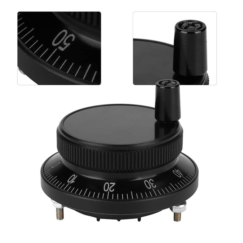 [Australia - AusPower] - 100PPR 6 Terminal Electronic Hand Wheel Manual Pulse Encoder for CNC System (Black) 