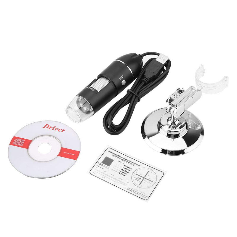 [Australia - AusPower] - LED Digital Microscope 50X to 500X 2MP USB Magnifier 8 LED Magnification Endoscope Camera Magnifier PC Video Camera with Stand(Support USB UVC Protocol Equipment) 