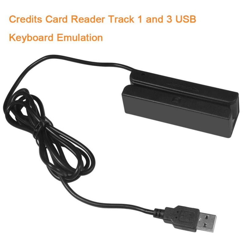 [Australia - AusPower] - Zerone USB Mini Magstripe Reader Encoder Mag Strip Card Credit Card Hi-Co Swiper 3 Tracks Bidirection Swipe with USB Keyborad Emulation Output 