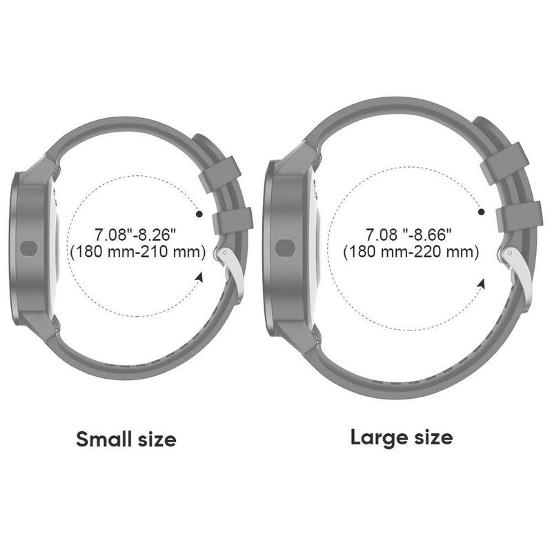 [Australia - AusPower] - NotoCity for Garmin Vivoactive 3 Band, 20mm Quick Release Silicone Replacement Band for Garmin Vivoactive 3/Galaxy Active 2 40/44mm/Samsung Gear Sport/Galaxy Watch 42mm/Garmin Venu(white S) WHITE Small (7.08-8.26") 