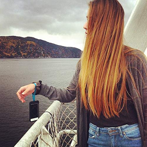 [Australia - AusPower] - Phone Loops: Universally Compatible Phone Leash - Phone Wrist Strap for Preventing Accidental Drops - Ergonomic and Easy Install Phone Strap for Your Wrist - Compatible with All Phone (Noire) NOIRE 