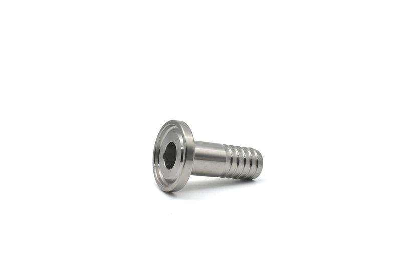 [Australia - AusPower] - QMINOX 1/2" Tri Clamp Hose Barbed Adapter SS304 with Flange 25.2mm Sanitary Hose Pipe Fitting TC 25.4 x 1/2" 