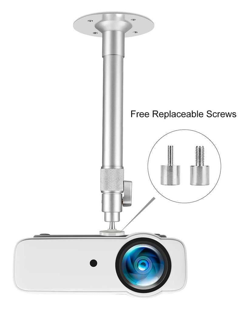 [Australia - AusPower] - Universal Extending Projector Ceiling Mount with Height Extendable Length Adjustable 360° for Different Projector, Digital Camera, Camcorder 
