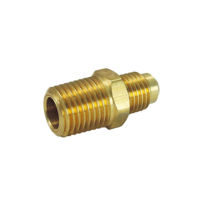 [Australia - AusPower] - Nigo Industrial Co. Brass Tube Fitting, Half-Union, Flare x NPT Male Pipe (1, 1/4" Flare x 1/4" NPT Male) 