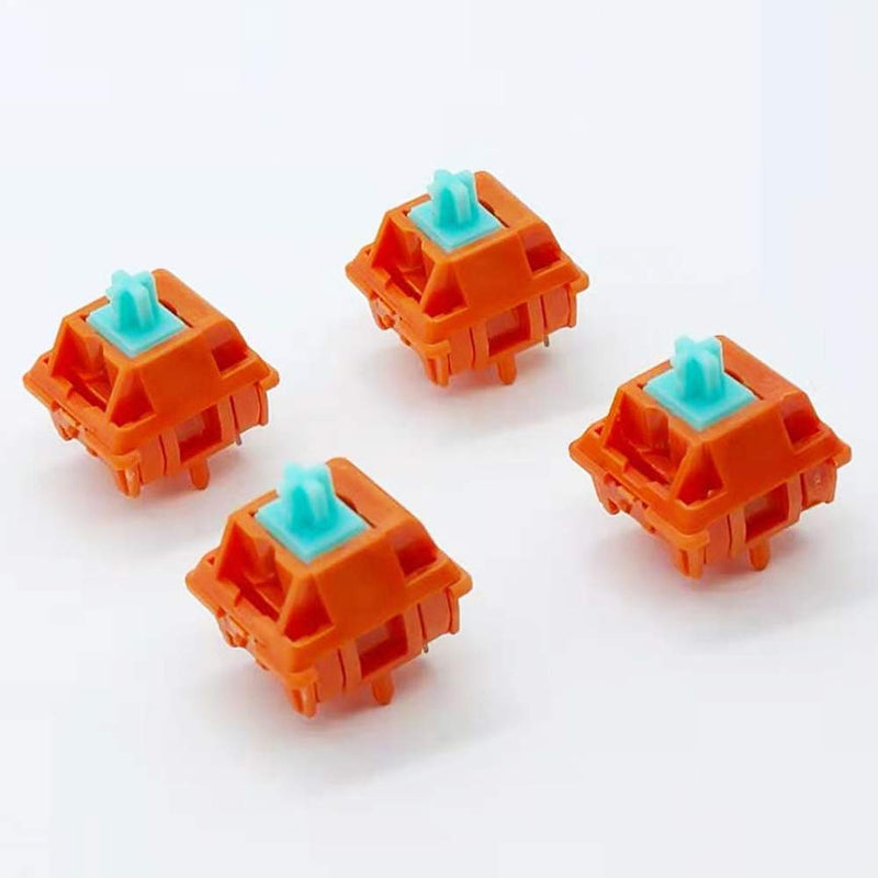 [Australia - AusPower] - TECSEE Purple Panda PME Material Linear Keyboard Switches | Cherry-Style | Mechanical Gaming Keyboards | Long Stem | Plate Mounted | SMD 5 Pin RGB Switches for Backlit Keyboard (Carrot 90) Carrot 90 