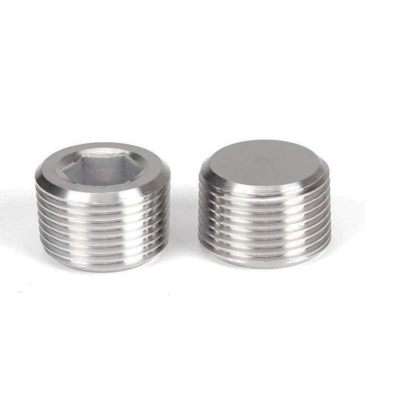 [Australia - AusPower] - Metalwork 304 Stainless Steel Pipe Fitting, Hex Socket Countersunk Plug, 3/4" NPT Male (Pack of 2) Pack of 2 