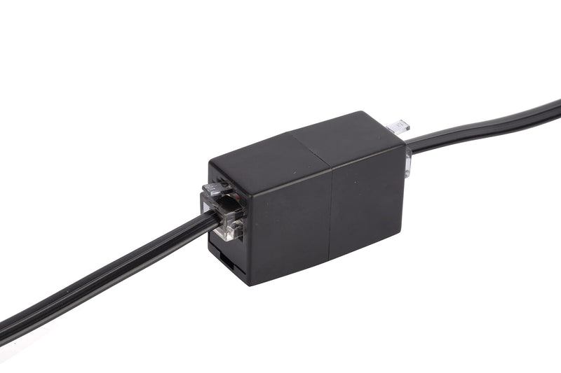 [Australia - AusPower] - RJ11 Coupler, Straight Telephone Inline Coupler RJ11 6P4C Inline Keystone Jack Female to Female Straight Telephone Cable Cord Extension Adapter Black 6Pack 