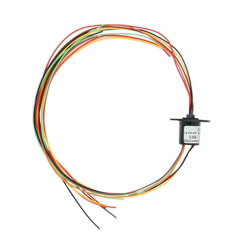 [Australia - AusPower] - Comidox 12.5mm 300Rpm 6 Wires CIRCUITSx2A Capsule Electrical Slip Ring for Monitor Robotic Electrical Test Equipment 1Pcs 