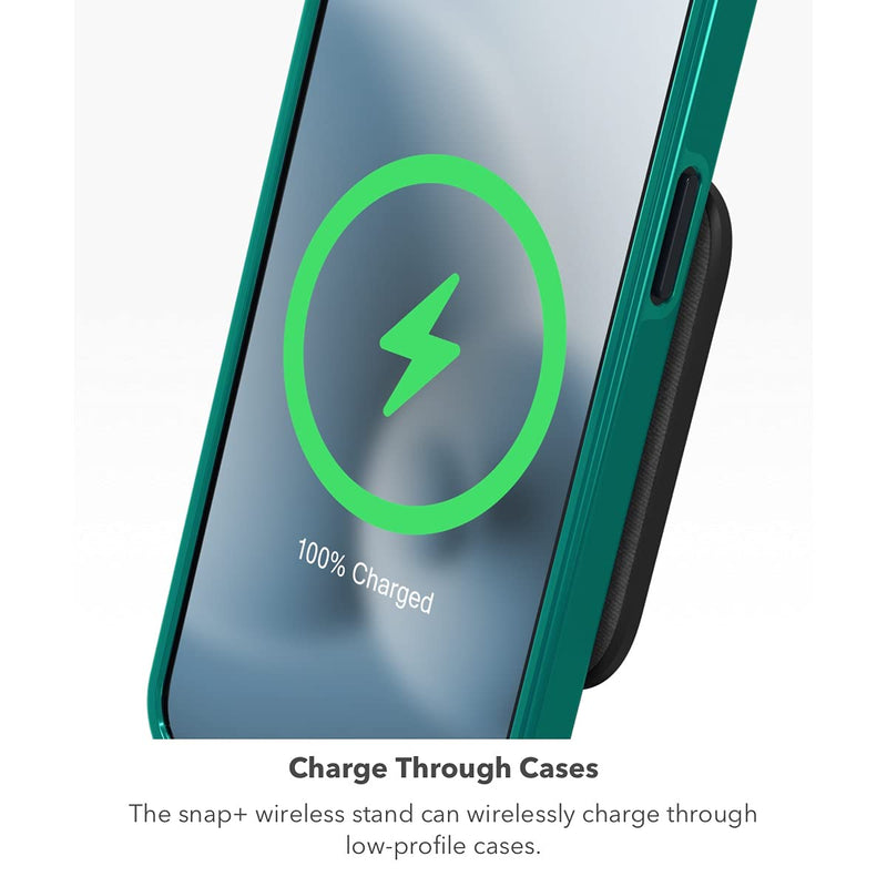 [Australia - AusPower] - mophie - 15W Wireless Charging Stand Compatible with snap and MagSafe for Smartphones, iPhone, Google Pixel, Samsung Galaxy, Qi-Enabled Devices 