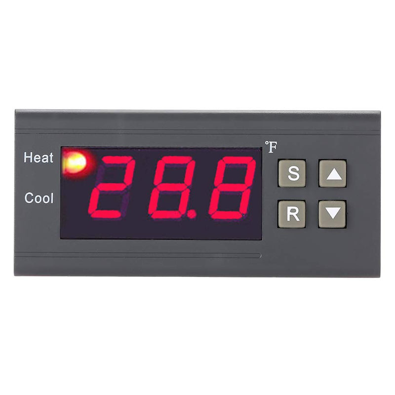 [Australia - AusPower] - Thermostat MH1210F AC110V Digital Temperature Control Controller Thermostat -58~194℉ Fahrenheit Temperature Sensor 