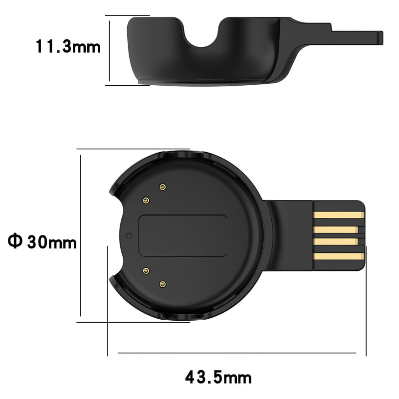 [Australia - AusPower] - Disscool Replacement Charging Cable for Polar Verity Sense Charging Cable, Charger Charging Cables Dock for Polar OH1, Smart Watch Accessories 