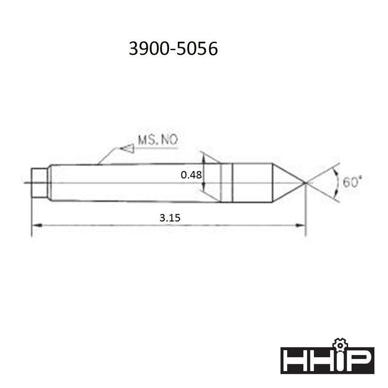 [Australia - AusPower] - HHIP 3900-5056 MT1 Carbide Tipped Single Point Dead Center 1 Morse Taper 