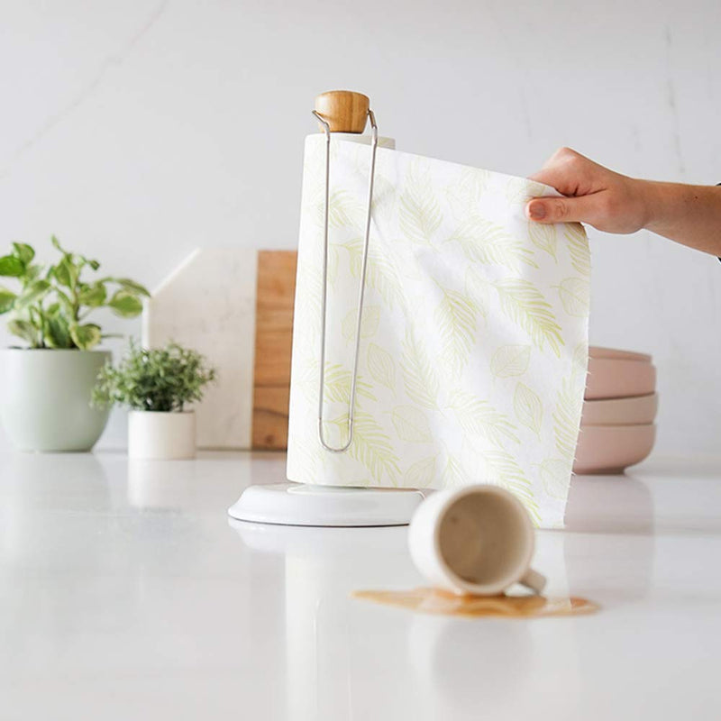 [Australia - AusPower] - Full Circle Tough Sheets Reusable Plant-based Paper Towels – Super-Absorbent, Bamboo Towels - Multi-Use Cleaning Products - 30 Sheet Roll 