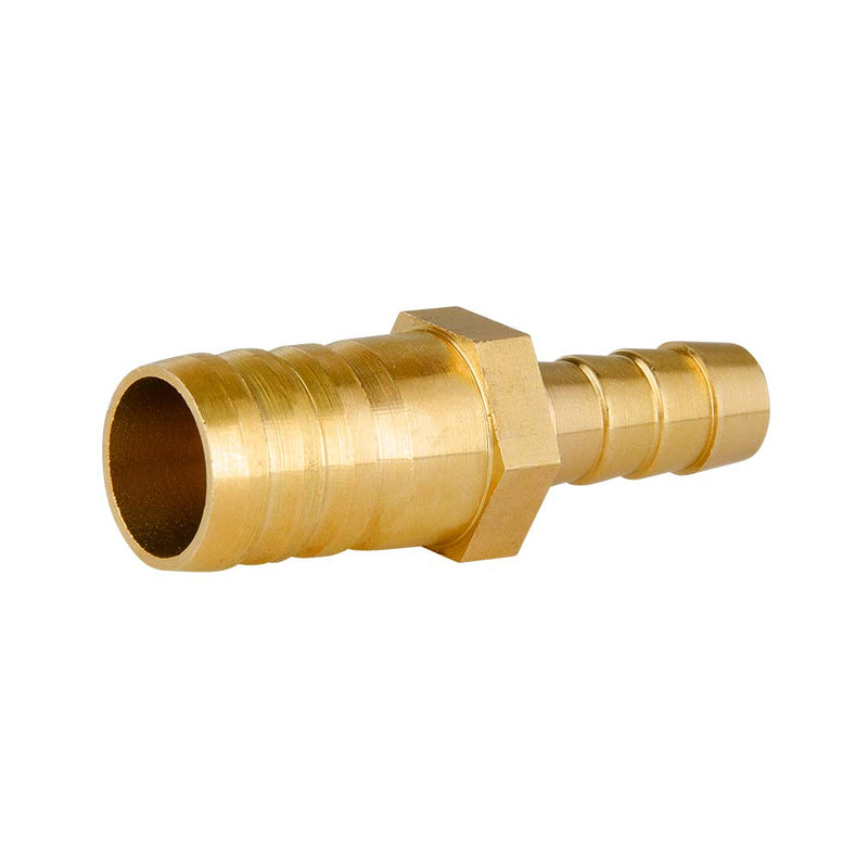 [Australia - AusPower] - Quickun Brass Hose Barb Reducer 1" to 5/8" Barbed Reducer Fitting Reducing Splicer Mender Union Adapter for Air Water Fuel 1"-5/8 