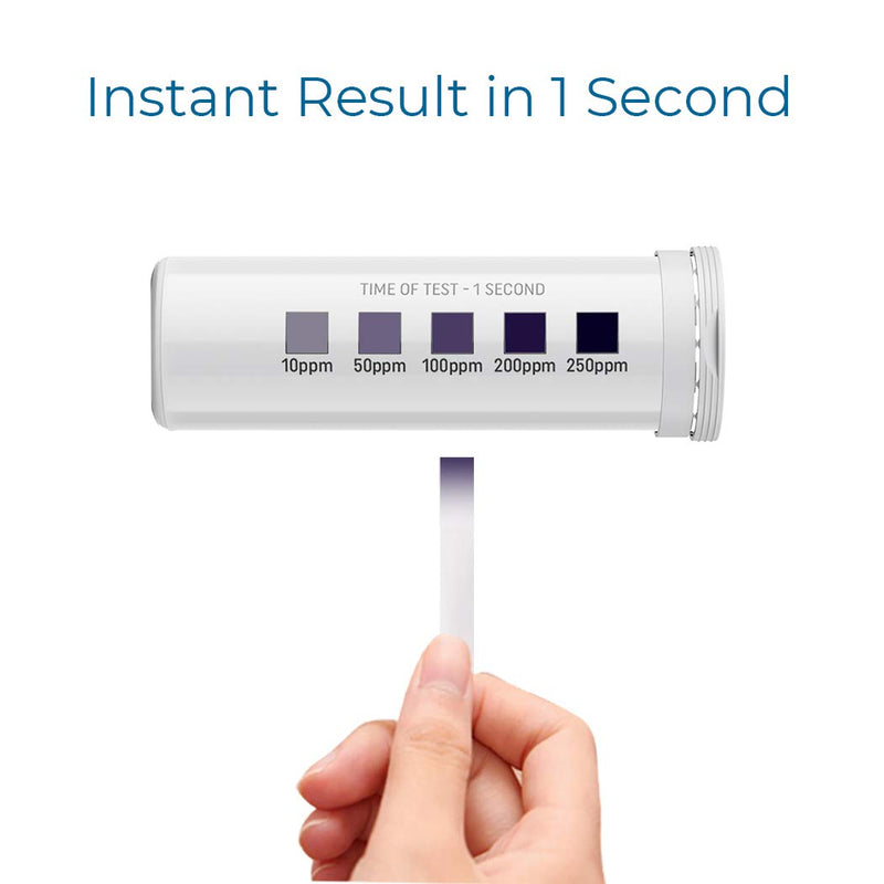 [Australia - AusPower] - [300 Strips] Restaurant Chlorine Test Paper, 10-250 ppm (Value Pack) Instant Result in 1 Second 300PCS 