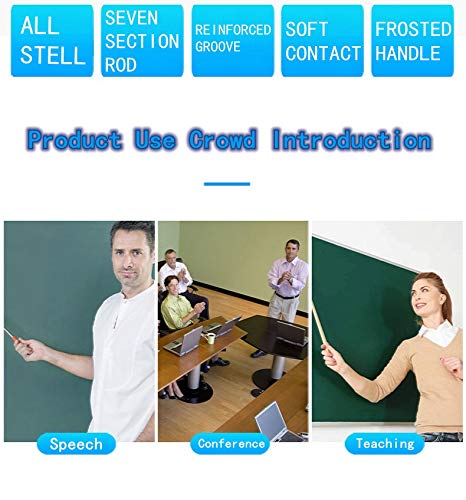 [Australia - AusPower] - Telescopic Teachers Pointer,Teaching Pointer,Hand Pointer Extendable Telescopic Retractable Pointer Handheld Presenter Classroom Whiteboard Pointer (2) 2 