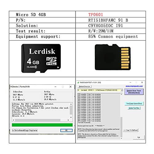 [Australia - AusPower] - Lerdisk Factory Wholesale 3-Pack Micro SD Card 4GB Class 6 MicroSDHC in Bulk with SD Adapter Produced by 3C Group Authorized Licencee (4GB) 4GB Class6 