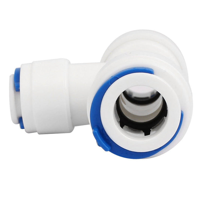 [Australia - AusPower] - uxcell 3/8-inch x 3/8-inch x 1/4-inch T Shaped 3 Way Tube Quick Push in Connector 3pcs for RO Water System 