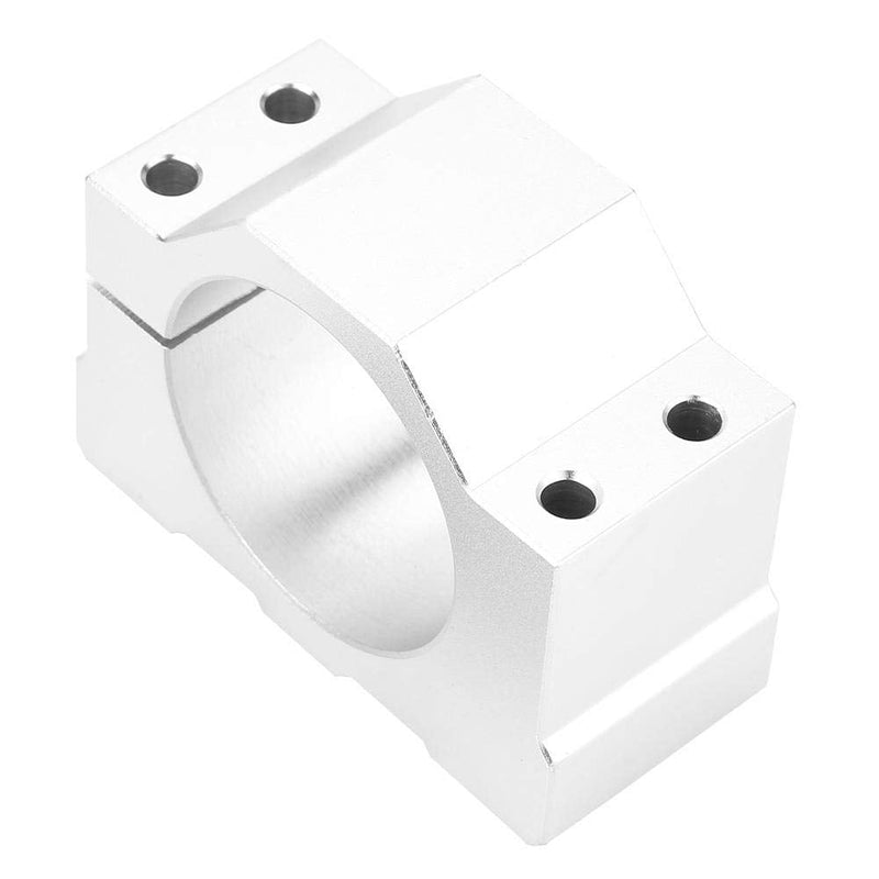 [Australia - AusPower] - Aluminum CNC Spindle Motor Mount Bracket Clamp with Screws 52mm Diameter, Silver Spindle Mount Bracket 