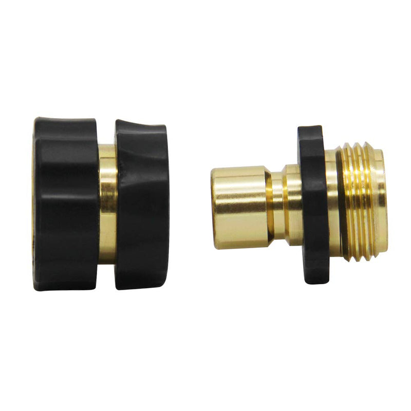 [Australia - AusPower] - Twinkle Star 3/4 Inch Garden Hose Fitting Quick Connector Male and Female Set, 4 Set 4 Sets 