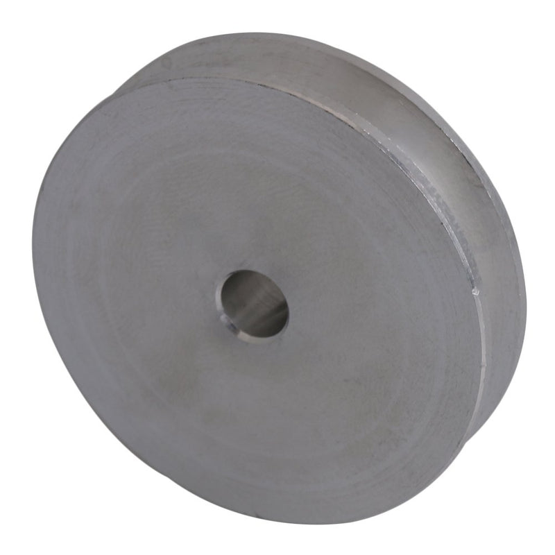 [Australia - AusPower] - BQLZR 41x16x6MM Silver Aluminum Alloy Single Groove 6MM Fixed Bore Pulley for Motor Shaft 3-5MM PU Round Belts 