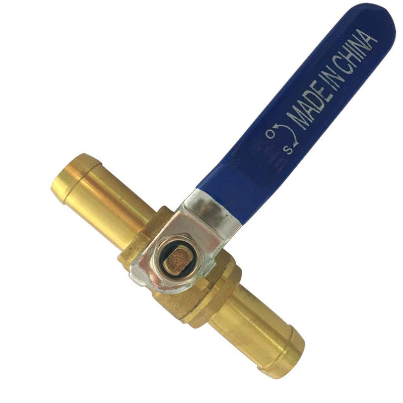 [Australia - AusPower] - Metalwork Brass 5/8" Barb Valve, High Temperature Resistance, 1 Pc 5/8" 