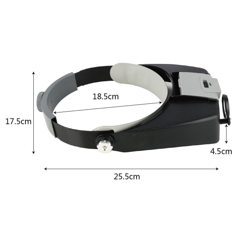 [Australia - AusPower] - Beileshi Head Magnifier LED Illuminated Multi-Power Helmet Magnifying 1.5X 3X 8.5X 10x Magnifying Tools for Watch Repair, Arts & Crafts or As General Reading Aid 1.5x-3.5x Led Magnifying 